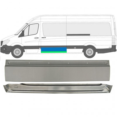 MERCEDES SPRINTER 2006- SCHUIFDEUR REPARATIEPANEEL / SET / LINKS