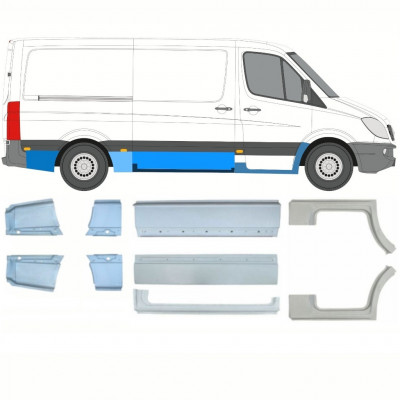 Reparatiepaneel set voor Mercedes Sprinter 2006- / MWB /  11569