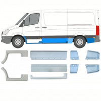 Reparatiepaneel set voor Mercedes Sprinter 2006- / MWB / Links + Rechts /  10258