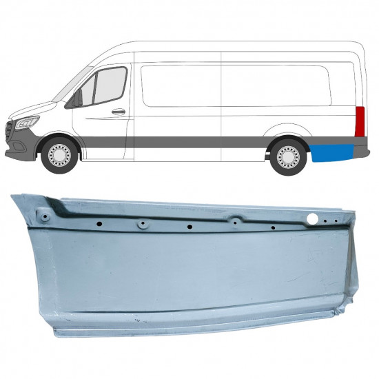 Reparatiepaneel achterspatbord voor Mercedes Sprinter 2018- / Links 12975