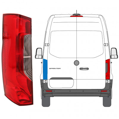 Achterlicht voor Mercedes Sprinter 2018- / Links 12924