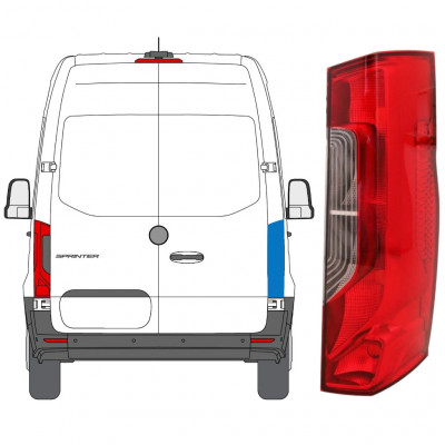 Achterlicht voor Mercedes Sprinter 2018- / Rechts 12923