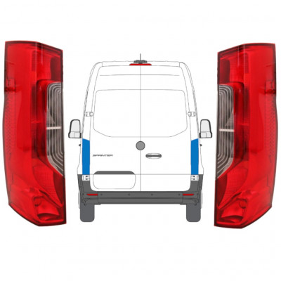 Achterlicht voor Mercedes Sprinter 2018- / Links + Rechts / Set 12925