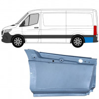 Reparatiepaneel achterste spatbord onderste deel achter wiel voor Mercedes Sprinter 2018- / SWB / MWB / Standaard / Links 8188