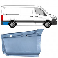 Reparatiepaneel achterste spatbord onderste deel achter wiel voor Mercedes Sprinter 2018- / SWB / MWB / Standaard / Rechts 8187
