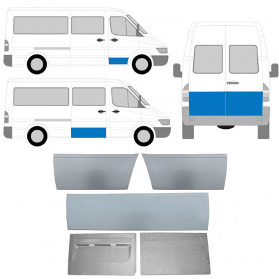 Buitendeur reparatiepaneel voor Mercedes Sprinter 1995-2006  / Set 11320