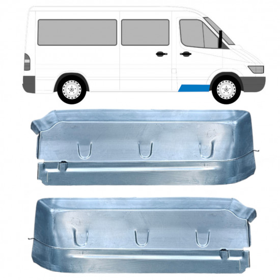 Reparatie voorste trap voor Mercedes Sprinter 1995-2006 / Links + Rechts / Set 9575