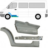 Binnen reparatiepaneel dorpel + spatbord + voor treeplank voor Mercedes Sprinter 1995-2006 / Links / Set 10522