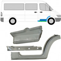 Binnen reparatiepaneel dorpel + spatbord + voor treeplank voor Mercedes Sprinter 1995-2006 / Rechts / Set 10521