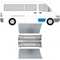 Binnen + buiten reparatiepaneel voor deur voor Mercedes Sprinter 1995-2006 / Links + Rechts / Set 9671