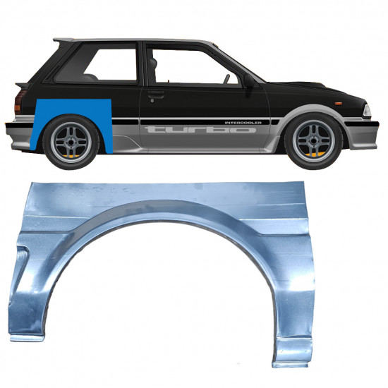 Reparatiepaneel achterspatbord voor Toyota Starlet 1984-1989 / Rechts 8151