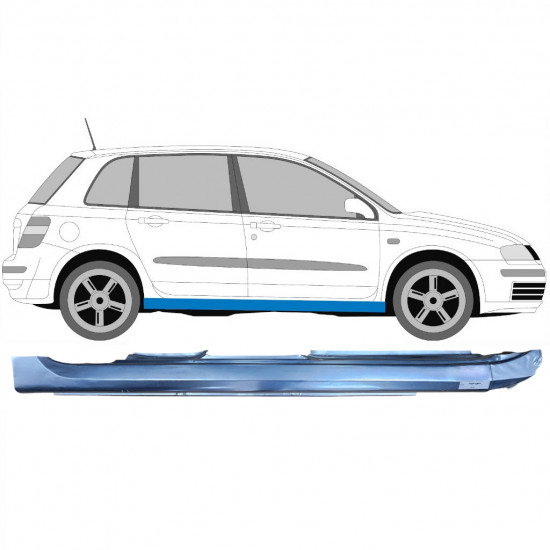 FIAT STILO 2001-2010 5 DEUR VOL DORPEL REPARATIEPANEEL / RECHTS