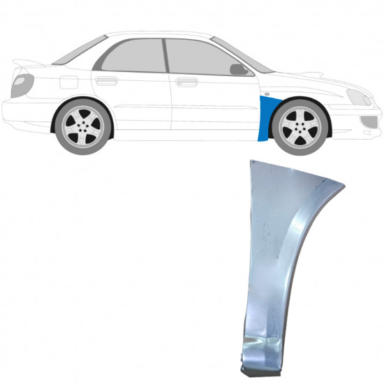 Reparatiepaneel voorspatbord voor Subaru Impreza GD 2000-2007 / Rechts 8841