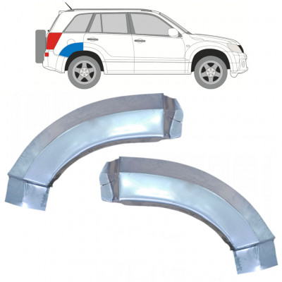 Reparatiepaneel achter spatbord achterste deel voor Suzuki Grand Vitara 2005-2012 / Links + Rechts / Set 9888