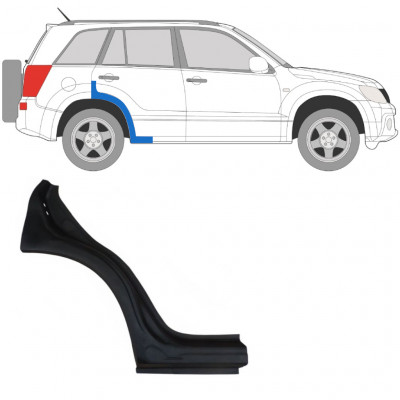 SUZUKI GRAND VITARA 2005-2012 ACHTERSPATBORD REPARATIEPANEEL / RECHTS