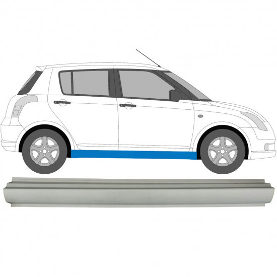 SUZUKI SWIFT 2005-2010 DORPEL REPARATIEPANEEL / RECHTS = LINKS