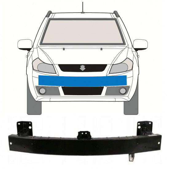 FIAT SEDICI SUZUKI SX4 2006-2013 VERSTERKING VOORBUMPER