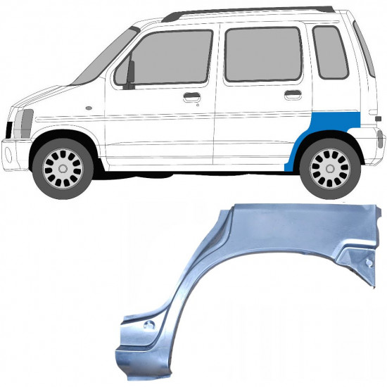 SUZUKI WAGON R+ 1993-2000 WIELKAST REPARATIE PANEEL / LINKS