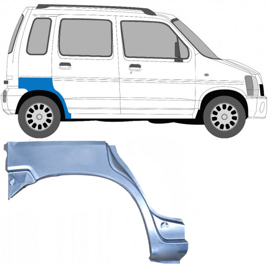 SUZUKI WAGON R+ 1993-2000 WIELKAST REPARATIE PANEEL / RECHTS