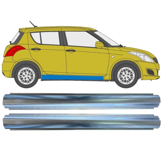 Reparatie dorpel voor Suzuki Swift 2010-2017 / Links + Rechts / Set 16369
