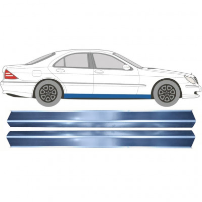 Reparatie dorpel voor Mercedes S-class 1998-2005 / Links = Rechts (symmetrisch) / Set 10487