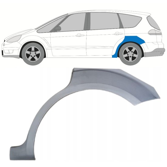 Reparatiepaneel achterspatbord voor Ford S-MAX 2006-2015 / Links 15173