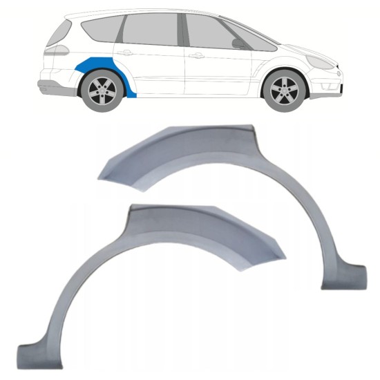 Reparatiepaneel achterspatbord voor Ford S-MAX 2006-2015 / Links + Rechts / Set 15174