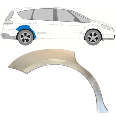 Reparatiepaneel achterspatbord voor Ford S-MAX 2006-2015 / Rechts 14764