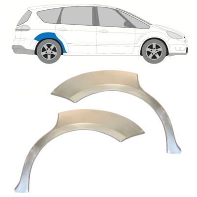 Reparatiepaneel achterspatbord voor Ford S-MAX 2006-2015 / Links + Rechts / Set 14766