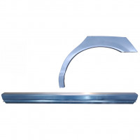 Reparatiepaneel dorpel + achterspatbord voor Jaguar S-Type 1999-2007 / Links / Set 12624