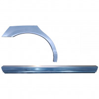 Reparatiepaneel dorpel + achterspatbord voor Jaguar S-Type 1999-2007 / Rechts / Set 12623