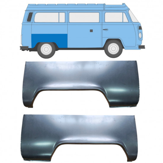 Reparatiepaneel achterspatbord voor VW Transporter T2 1967-1979 / Links + Rechts / Set 10506