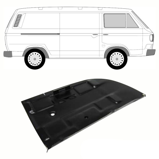 Reparatiepaneel accubak voor Volkswagen Transporter T3 1979-1992 10808