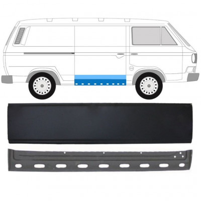 VW T3 1979-1992 SCHUIFDEUR PANEL INTERN+BUITEN / SET / RECHTS
