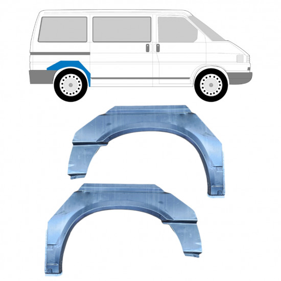 Reparatiepaneel achterspatbord voor VW Transporter T4 1990-2003 / SWB / Links + Rechts / Set 9446