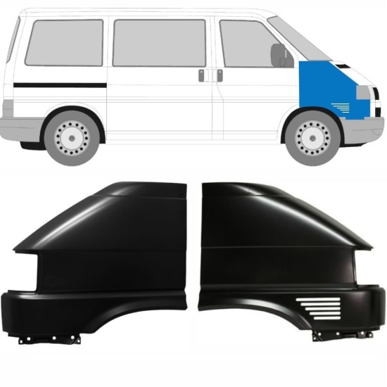 Voorste spatbord voor Volkswagen Transporter T4 1996-2003 / Links + Rechts / Set 10583