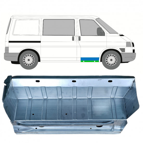 Binnen reparatiepaneel dorpel voor treeplank voor VW Transporter T4 1990-2003 / Rechts 9022