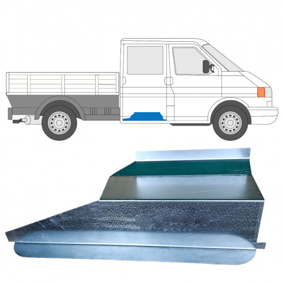 Instapplaat voor Volkswagen Transporter T4 1990-2003 / Rechts 12919