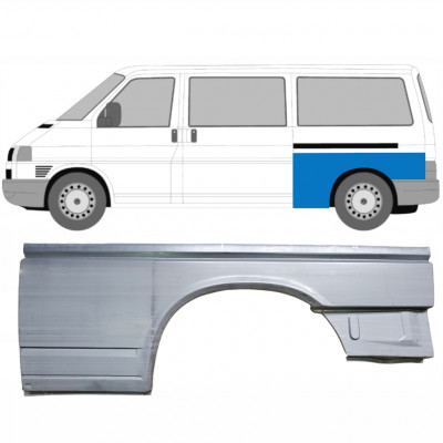 VW T4 1990-2003 GEMIDDELDE WIELBASIS ACHTERSPATBORD REPARATIEPANEEL / LINKS