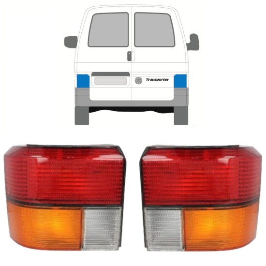 Achterlicht voor Volkswagen Transporter T4 1990-2003 / Links + Rechts / Set 9769