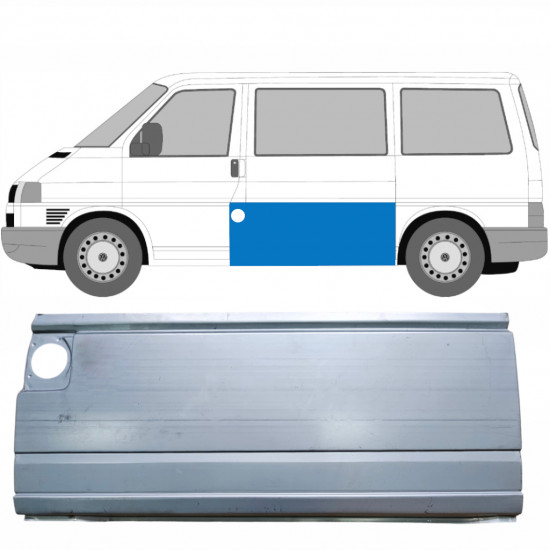 VW T4 1990-2003 HOOG ZIJDE BEKLEDING REPARATIE PANEEL / LINKS