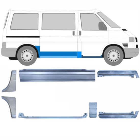 Reparatiepaneel set voor Volkswagen Transporter T4 1990-2003 / Links / Rechts / 14700