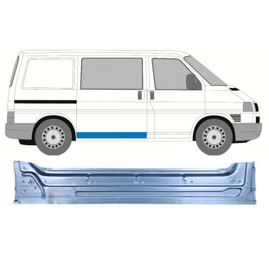 VW T4 1990- SCHUIFDEUR BINNEN REPARATIE PANEEL