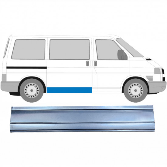 VW T4 1990-2003 SCHUIFDEUR BUITEN PANEL / RECHTS