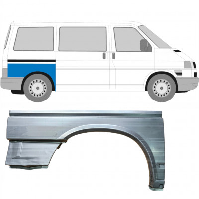 VW T4 1990-2003 KORTE WIELBASIS ACHTERSPATBORD REPARATIEPANEEL / RECHTS