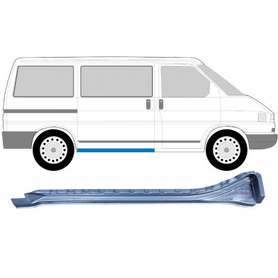 VW T4 1990-2003 GEMIDDELDE WIELBASIS SCHUIFDEUR BINNEN DORPEL REPARATIEPANEEL / RECHTS