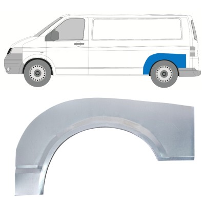 Reparatiepaneel achterspatbord voor Volkswagen Transporter T5 2003-2015 / Links 16371