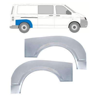 Reparatiepaneel achterspatbord voor Volkswagen Transporter T5 2003-2015 / Links + Rechts / Set 16372