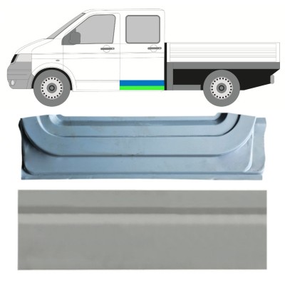 Binnen + buiten reparatiepaneel achter deur voor Volkswagen Transporter T5 2003-2015 / Links / Set 16877