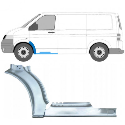 Reparatiepaneel dorpel + voorste spatbord voor Volkswagen Transporter T5 2003-2015 / Links / Set 12637